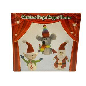 North Pole Trading Company Christmas Finger Puppet Theater JC Penney Exclusive
